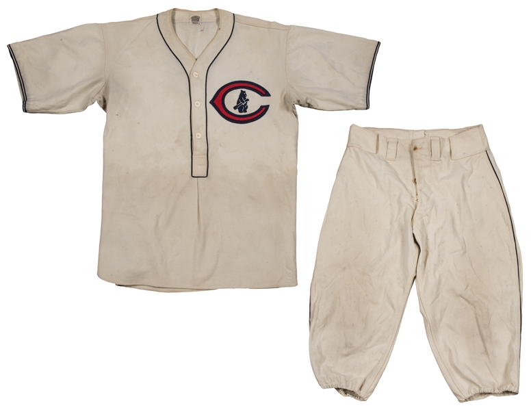 Early 1920's Chicago Cubs Game Worn Jersey, MEARS A8. Baseball