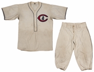Historic and Ultra Rare 1930 Hack Wilson Game Used Chicago Cubs Jersey With Game Used Cubs Pants From 191 RBI Season(MEARS A9)