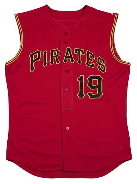 Jose Bautista Red Vest Pirates Jersey Authentic Pro Majestic! 