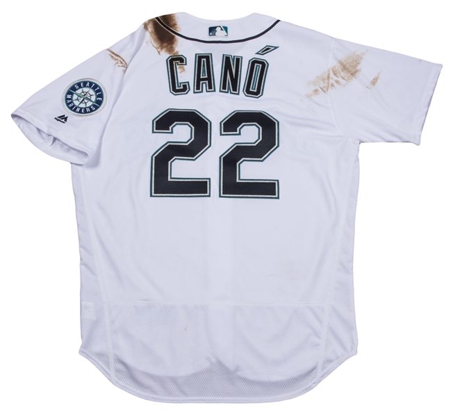 Lot Detail - 2016 Robinson Cano Game Used Seattle Mariners Home Jersey Worn  on 8/8/2016 (MLB Authenticated)