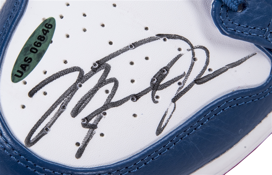 Michael Jordan Autographed Nike Air Jordan 1 High Dior