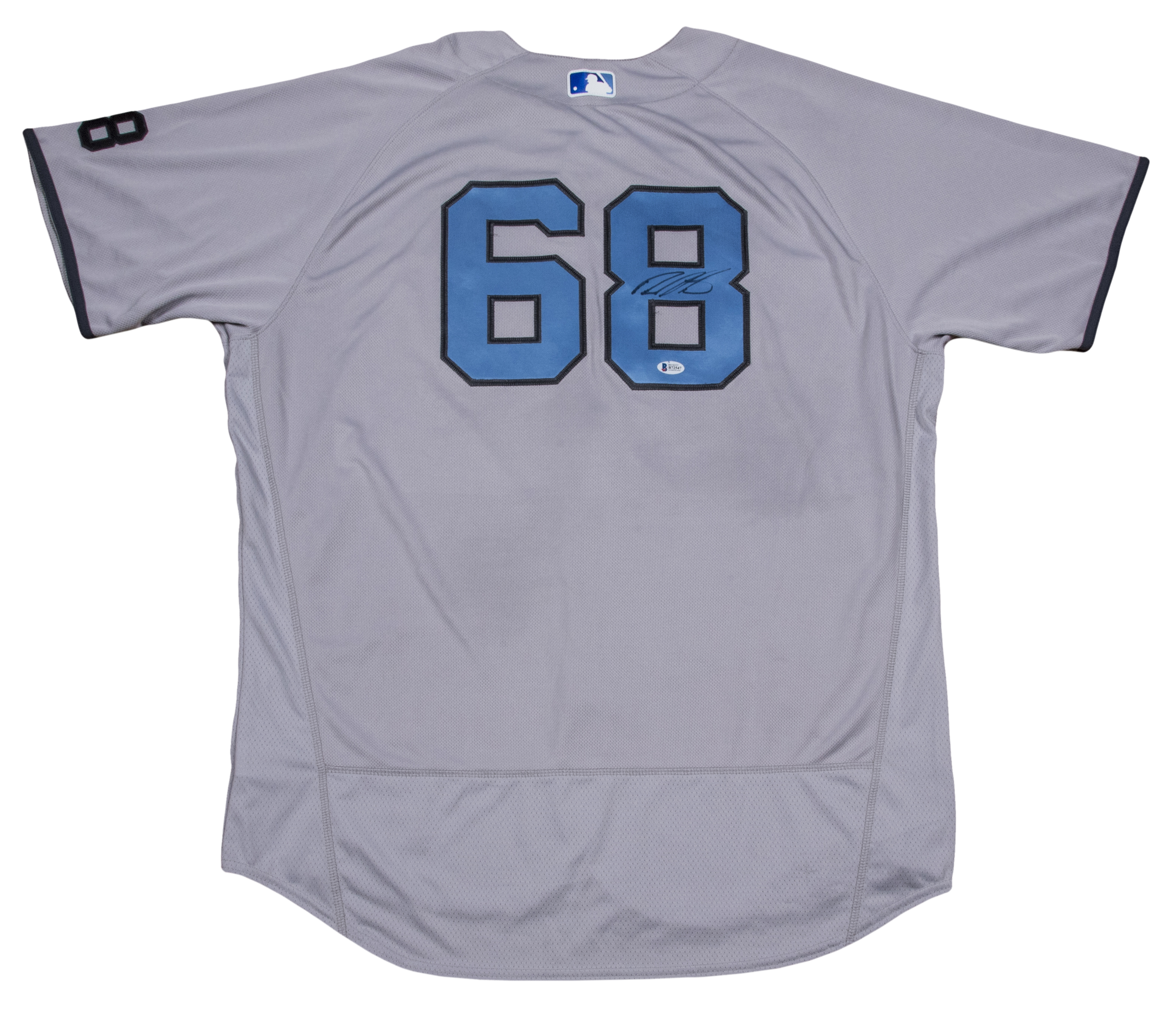 اصبع الابهام عريض Men's New York Yankees #68 Dellin Betances Gray With Baby Blue Father's Day Stitched MLB Majestic Cool Base Jersey اصبع الابهام عريض
