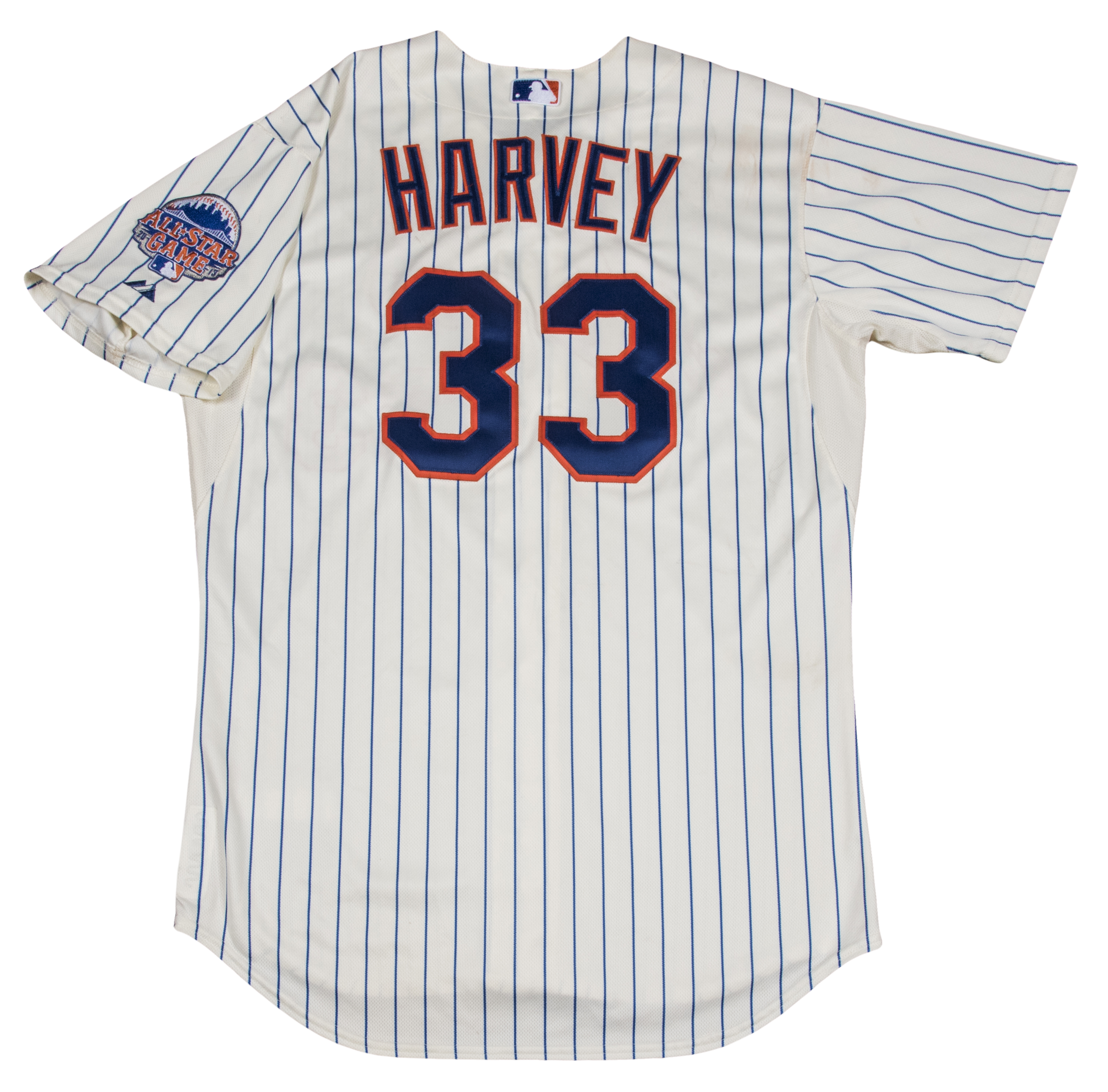 Lot Detail - 2013 Matt Harvey Game Used New York Mets Home Jersey Used ...