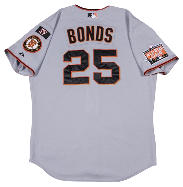 Lot Detail - 2007 Barry Bonds Game Used San Francisco Road Jersey