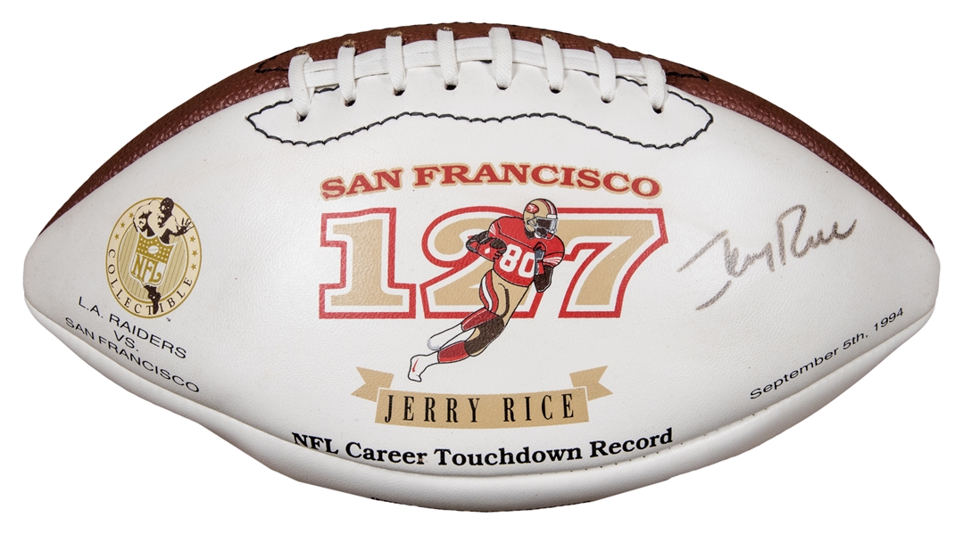 jerry rice signed football