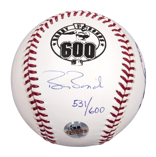 Barry Bonds 600 HR Ball