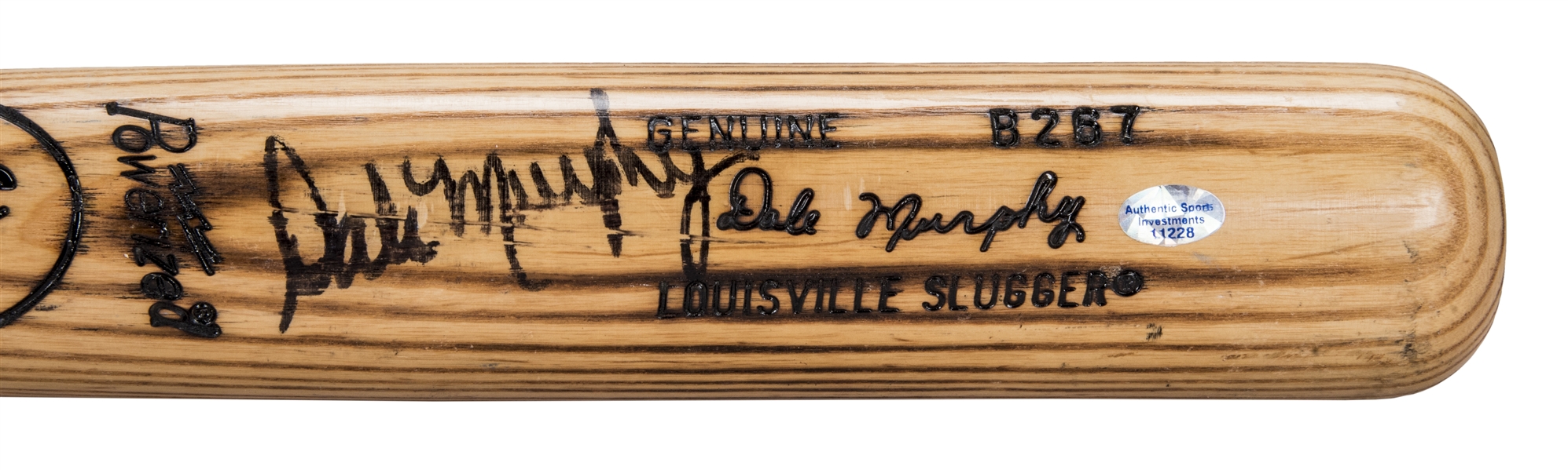 Dale Murphy Signed 1970's Louisville Slugger Game Used Baseball