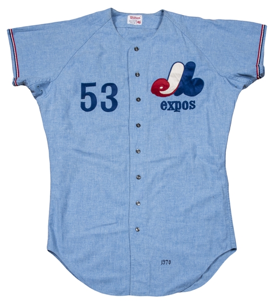 1970 Don Drysdale Game Worn Montreal Expos Coach's Jersey., Lot #50711