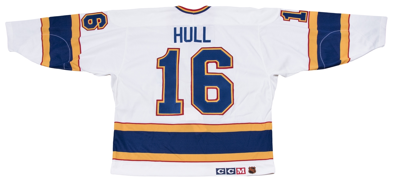 Brett Hull Signed St Louis Blues Jersey (JSA COA) Hall of Fame