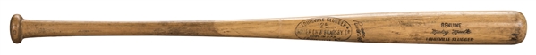 Tremendous 1966 Mickey Mantle Game Used H&B W215 Pro Model Bat with #7 on Knob (PSA GU 10 & MEARS A10)