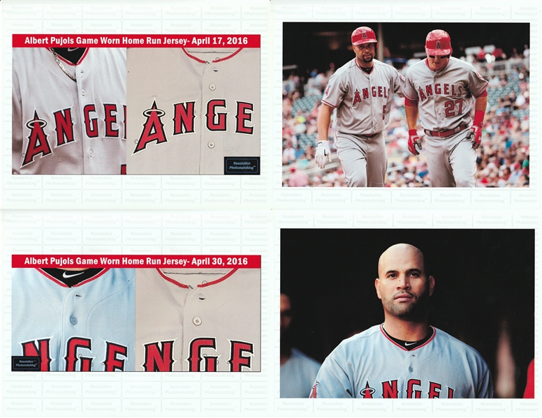 Lot Detail - Albert Pujols Photo Matched 8/30/16 Game Worn & Signed Los  Angeles Angels Home Jersey (Resolution/MEARS A10/MLB Auth)