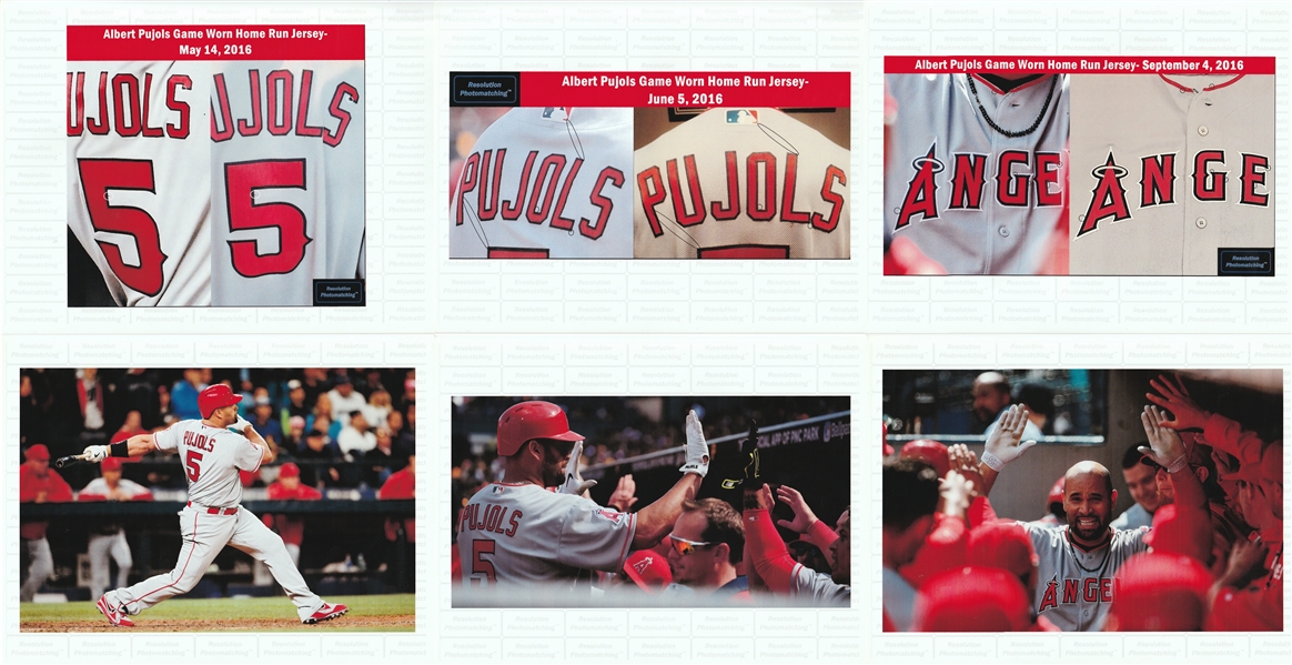 Lot Detail - Albert Pujols Photo Matched 8/30/16 Game Worn & Signed Los  Angeles Angels Home Jersey (Resolution/MEARS A10/MLB Auth)