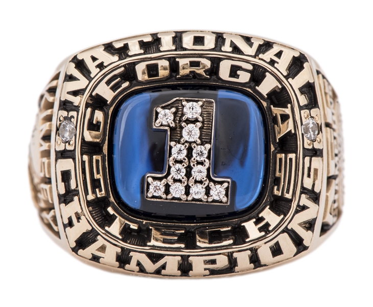 1990 Georgia Tech NCAA National Championship REPLICA Ring Kimsey Size 11