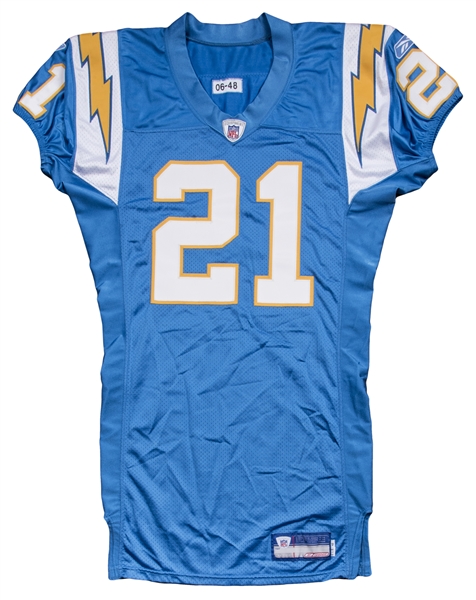Lot Detail - 2006 LaDainian Tomlinson Game Issued & Signed San Diego Chargers  Alternate Jersey (JSA)
