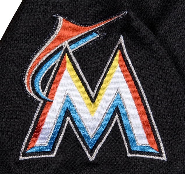 Lot Detail - 4/12/2017 GIANCARLO STANTON MIAMI MARLINS GAME WORN JERSEY  PHOTO-MATCHED TO FIRST 2 HOME RUNS OF HISTORIC 59-HR SEASON (PM&G LOA, MLB  AUTH.)