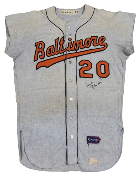 Frank Robinson Signed Heavily Inscribed Stats Baltimore Orioles Jersey —  Showpieces Sports