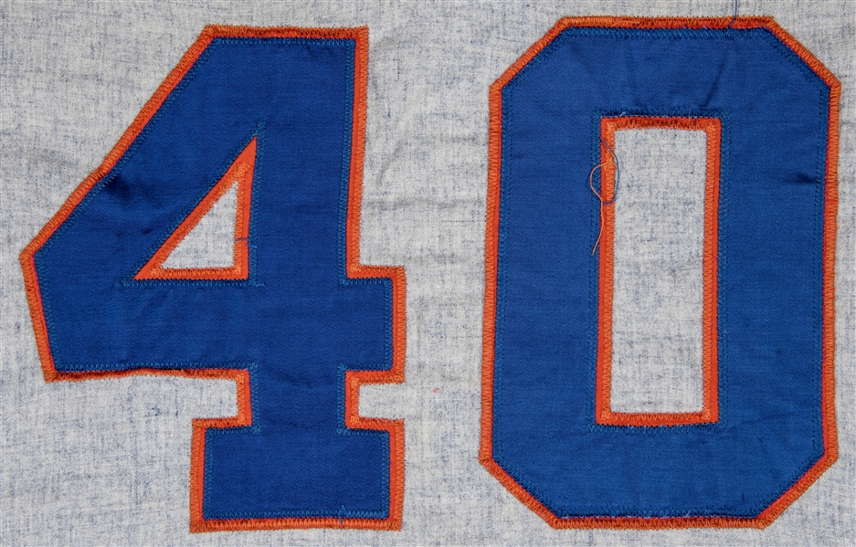 Rod Gaspar #17 - White Pinstripe Jersey - 50th Anniversary of the 1969 Mets  - Worn On-Field during the Pre-Game Ceremony - 6/29/2019