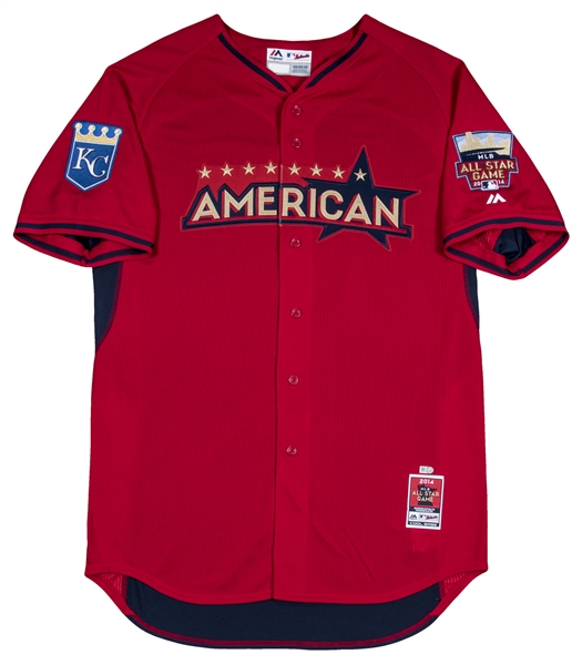 Lot Detail - 2014 Alex Gordon All- Star Game Batting Practice Used American  League Jersey (MLB Authenticated) (Red Cross Hurricane Relief Lot)