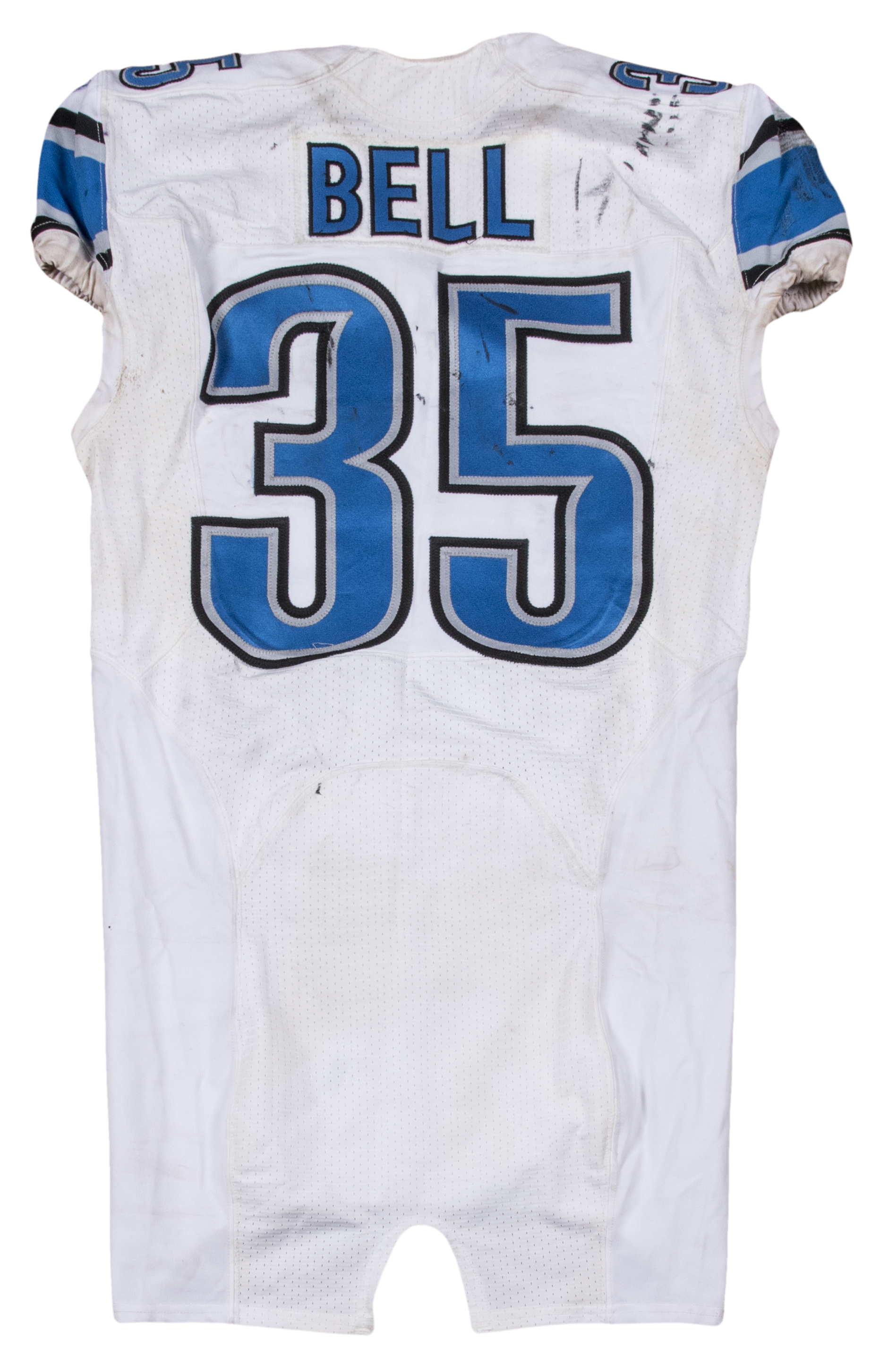Lot Detail - 2014 Joique Bell Game Used Detroit Lions White Jersey ...