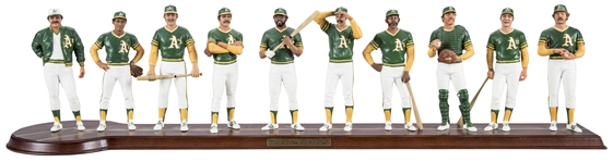 1973 Oakland Athletics Danbury Mint Team Baseball Statue 