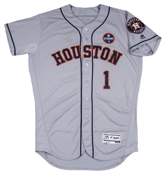Carlos Correa 2021 World Series Game-Used Jersey