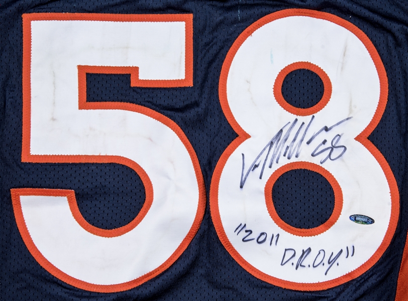 Von Miller Game Used and Signed 