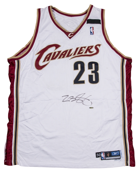 LeBron James Cleveland Cavaliers Autographed Blue Reebok 2005 All