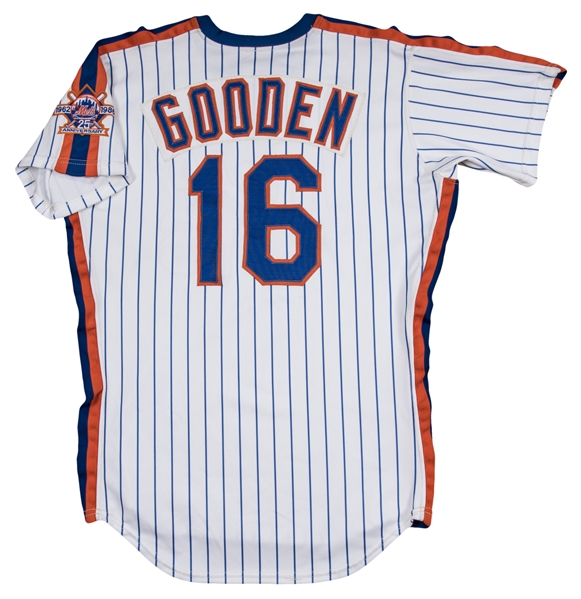 Authentic Jersey New York Mets Home 1986 Dwight Gooden - Shop