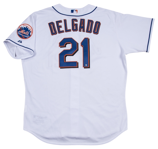 Lot Detail - 2006 Carlos Delgado Game Used New York Mets Road Jersey &  Undershirt (MLB Authenticated & Steiner-Mets LOA)