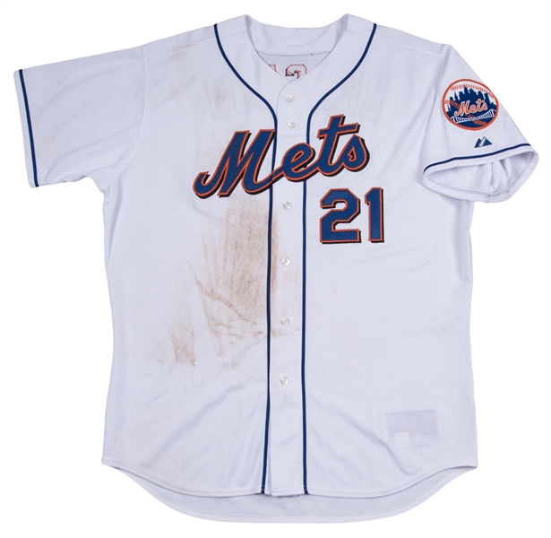 Lot Detail - 2006 Carlos Delgado Game Used New York Mets Home Jersey Worn  For NLDS Game 2 on 10/05/06 (MLB Authenticated)