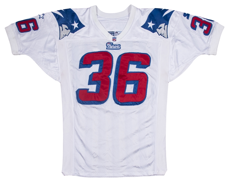 Lot Detail - 1998 Lawyer Milloy Game Used New England Patriots Road Jersey  (Patriots ProShop COA)