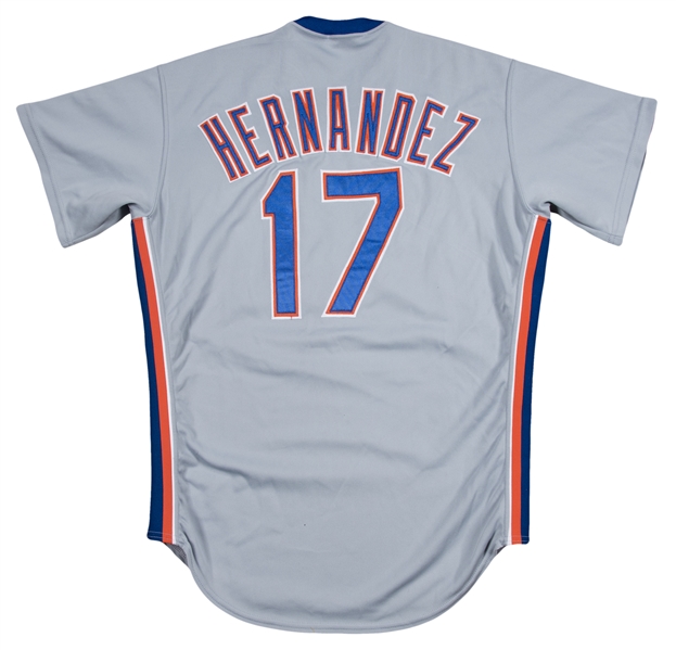 Lot Detail - 1988 Keith Hernandez NLCS Game Used New York Mets Road Jersey  (MEARS A10)