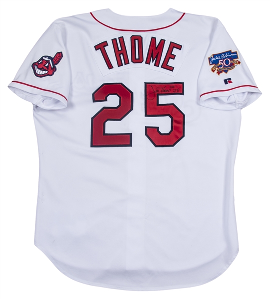 Jim Thome Game Used and Signed 