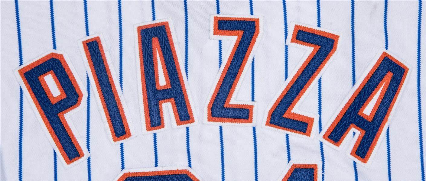 Lot Detail - 1998 Mike Piazza New York Mets Game Worn Home Jersey (MEARS  LOA)