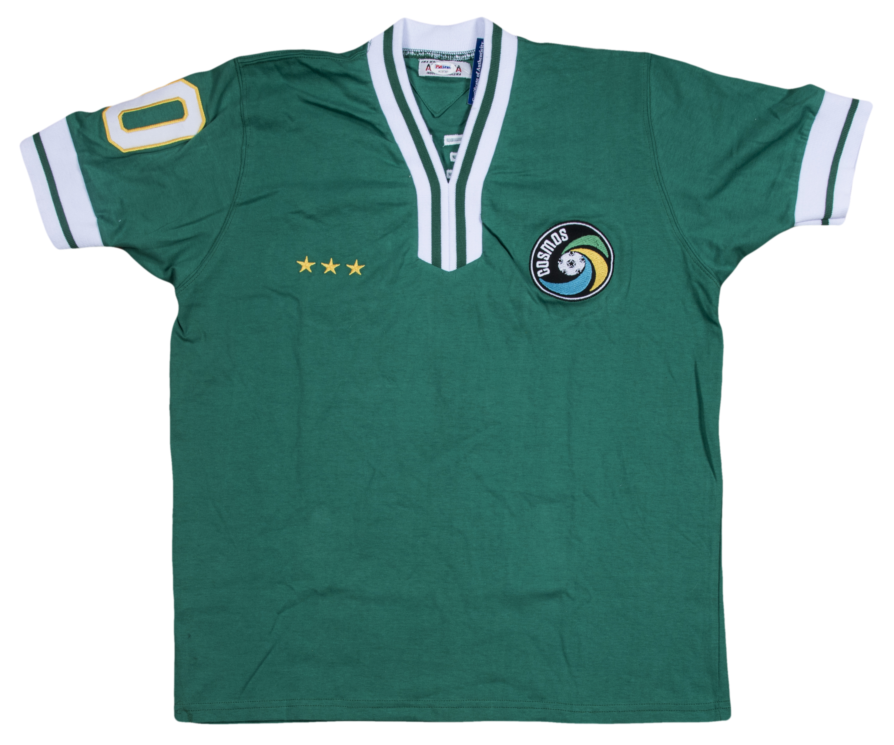 Lot Detail - Lot of (2) Pele Signed New York Cosmos Replica Jersey ...