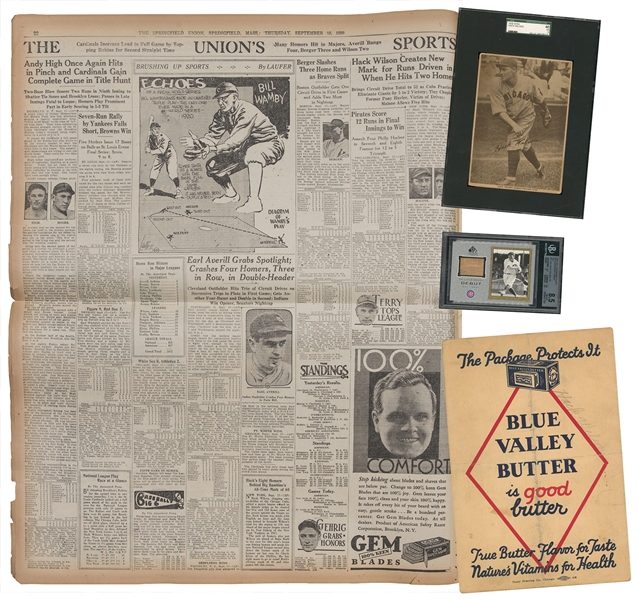 Lot Detail - Historic and Ultra Rare 1930 Hack Wilson Game Used