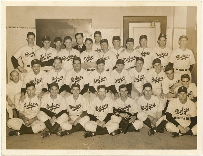 Lot Detail - Lot of (3) 1940s-1950s Brooklyn Dodgers Original Photographs