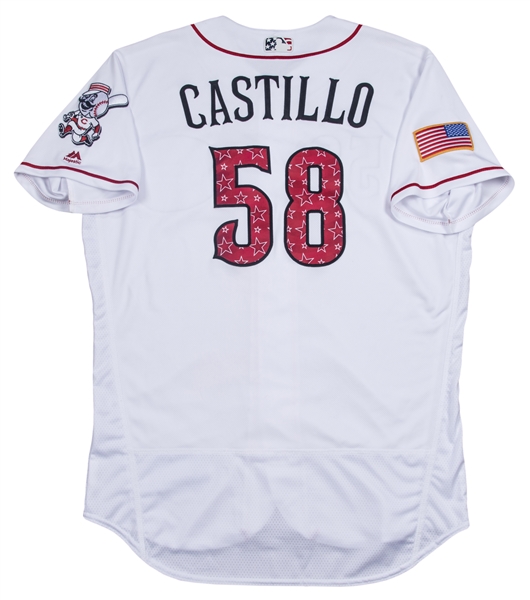 Luis Castillo Game Used Jersey - City Connect Debut - Size 44