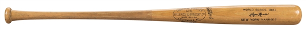 1961 Roger Maris Game Used World Series Louisville Slugger Bat (61 HR and MVP Season) (MEARS A8)