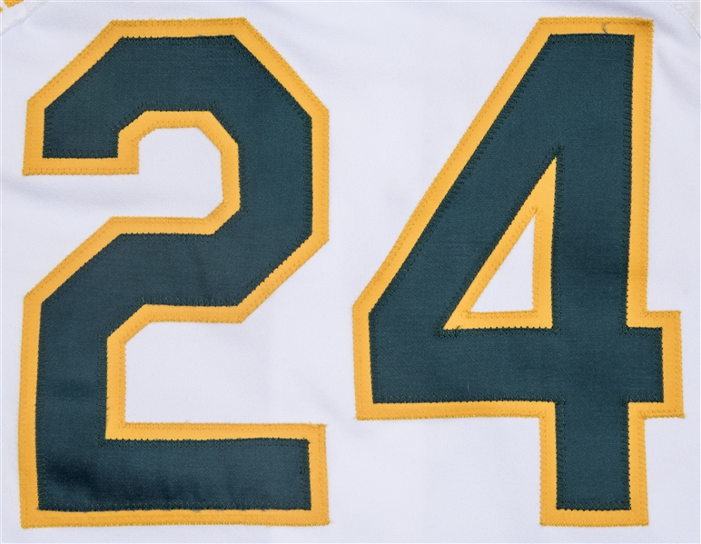 Lot Detail - 1994 Rickey Henderson Oakland A's Game-Used Home Jersey