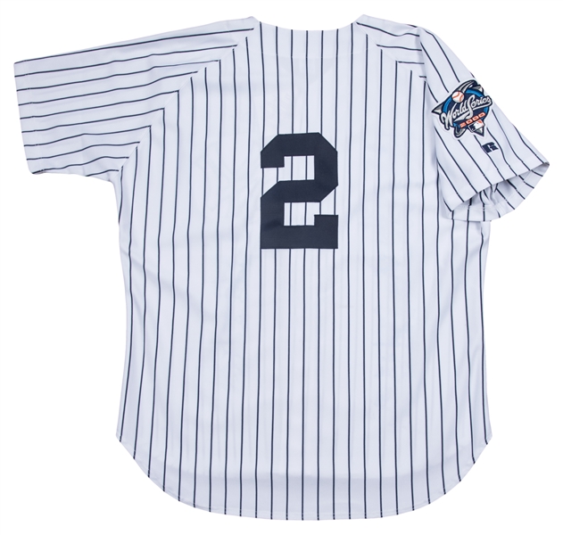 2000 Derek Jeter Game Worn New York Yankees Jersey. Baseball