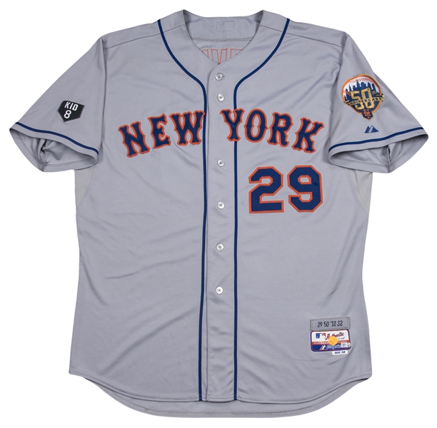 EILAND size 48 #58 2019 New York Mets game jersey issued alt road