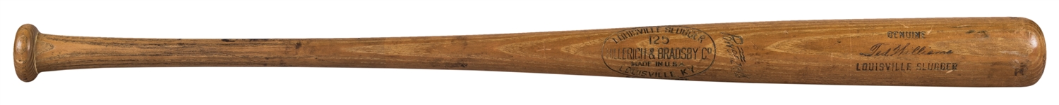 1956-60 Ted Williams Game Used & Signed Hillerich & Bradsby W183 Model Bat (PSA/DNA GU 9, MEARS A9.5 & Beckett)
