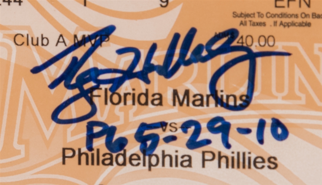 Framed Roy Halladay Perfect Game Inscribed PG 5-29-10 Philadelphia  Phillies Facsimile Laser Engraved Signature Auto 12x15 Baseball Photo  HOFSM Holo - Hall of Fame Sports Memorabilia