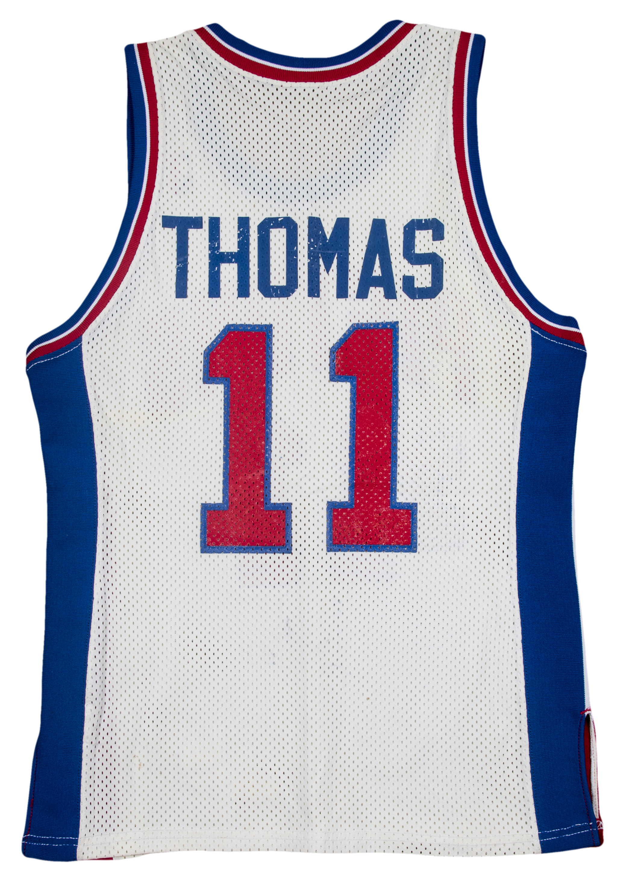 Lot Detail - 1990 Isiah Thomas Game Used & Signed Detroit Pistons Home