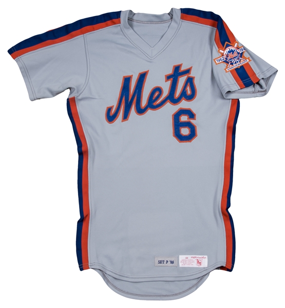 Wally Backman Signed Batting Practice Jersey - Mets History