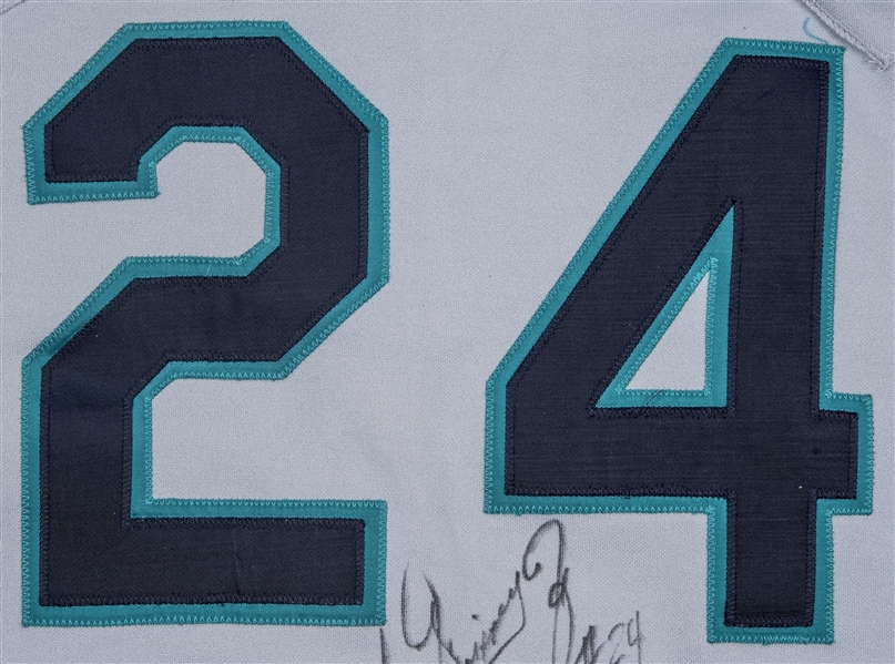 Ken Griffey Jr. Signed Seattle Mariners 1993 Turn Back The Clock Jerse —  Showpieces Sports