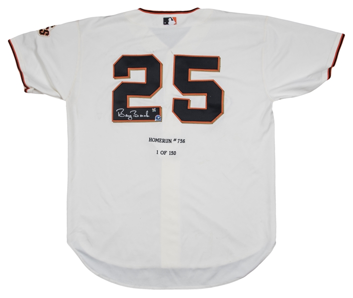 Lot Detail - Barry Bonds Signed Limited Edition 756 Home Run San