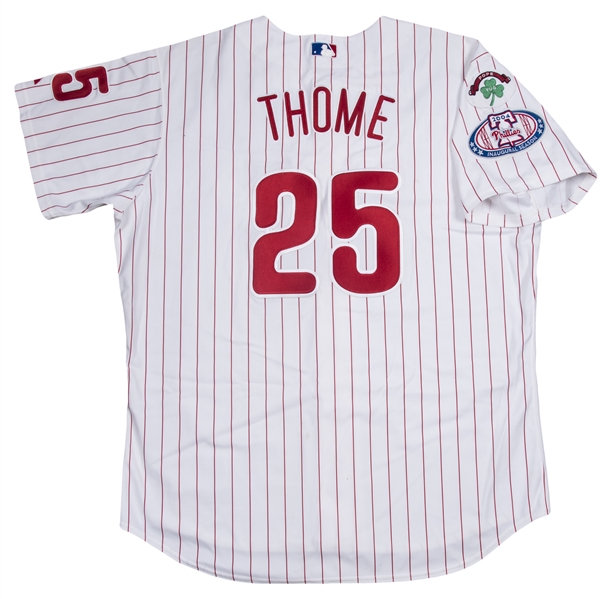 phillies game used jersey
