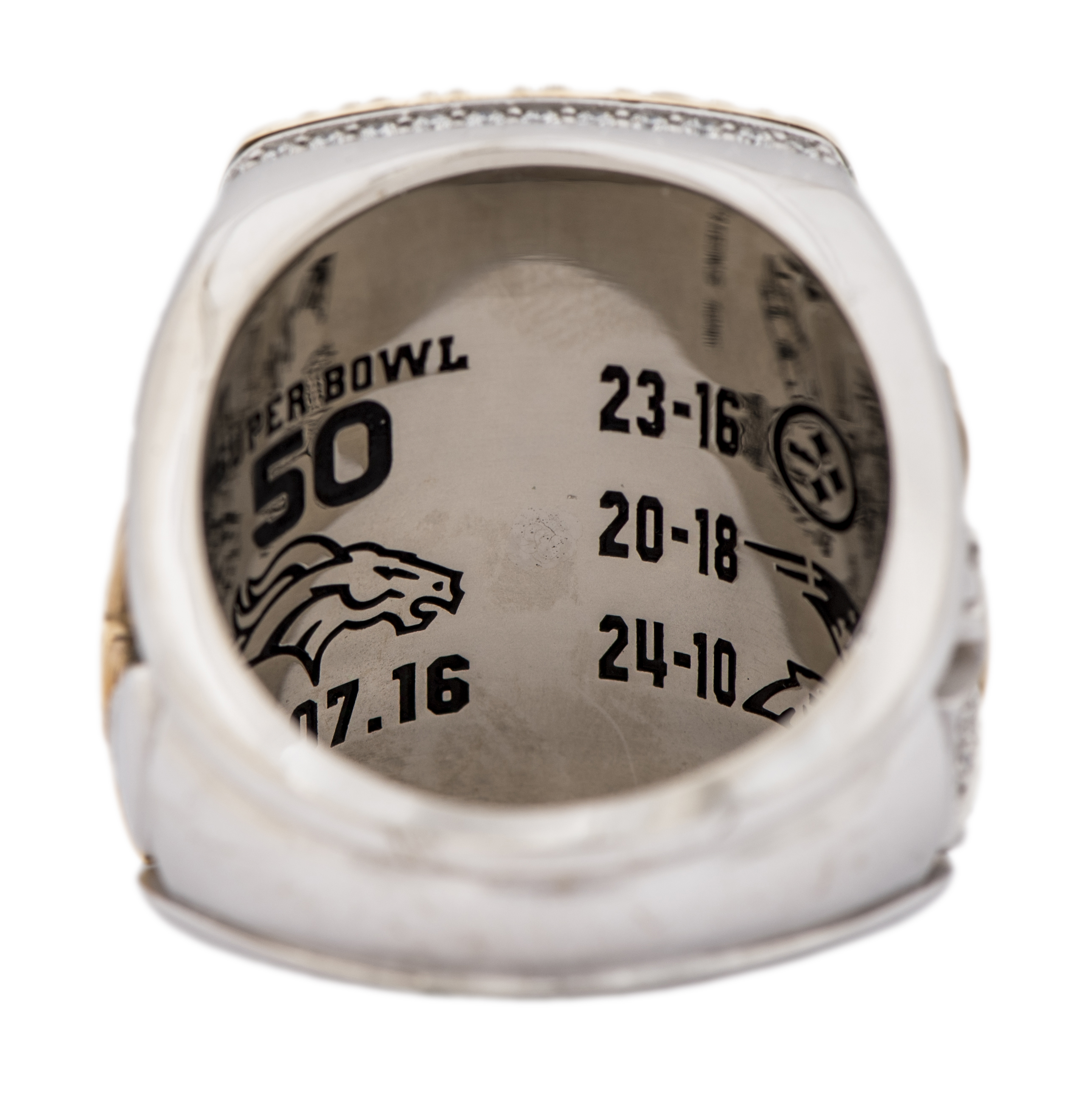 Lot Detail - 2015 Denver Broncos Super Bowl 50 Championship Ring With Original ...
